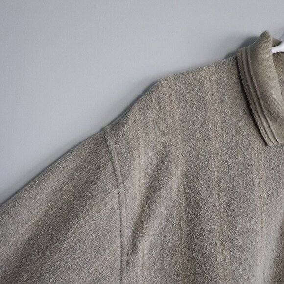 Vntg Arnold Palmer Mens Green XL Long Sleeve 90s Polo Pullover Thermal Top - Picture 3 of 12